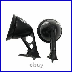 Black Universal Fit Fender Side Mirror JDM Racing Sport Bullet Muscle Vintage