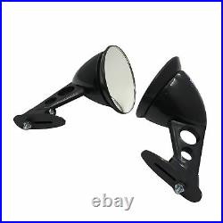 Black Universal Fit Fender Side Mirror JDM Racing Sport Bullet Muscle Vintage