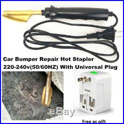Car Bumper Fender Hot Stapler Plastic Repair Kit Smoothing Iron Welding Machine
