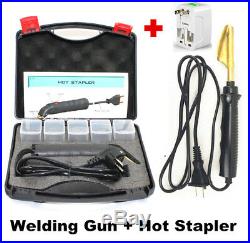 Car Bumper Hot Stapler Fairing Fender Welder Gun & Smoothing Iron Bumper Repair