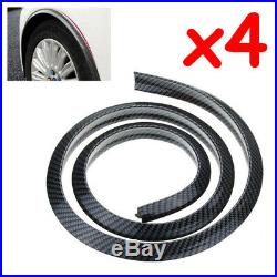 Car Rubbing Strip Wheel Eyebrow Trim Strip Protective Strips 150cm Carbon Fiber