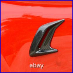 Car Side Fender Air Intake Flow Vent Cover Decoration Stickers Real Carbon Fiber