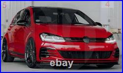 Carbon Fiber Front Bumper Spoiler Lip Chin Fit For Volkswagen Golf 7.5 GTI 17-19