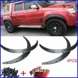 Carbon Fiber /PU Car Fender Flares Arch Wheel Eyebrow Stickers Bodykit Mudguard