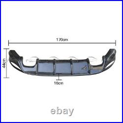 Carbon Fiber Rear Diffuser Bumper Lip Bodykit For 2014-17 VW GOLF VII 7 MK7 GTI