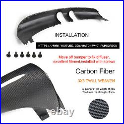Carbon Fiber Rear diffuser Bumper Lip Fit for VW Volkswagen Golf 5 R32 MK5 05-07