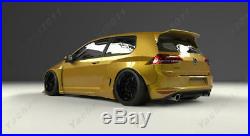 FRP PD RB Body Kit Fit For 2015-2017 Golf MK7 GTI Lip Fender Roof Wing