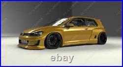 FRP PD RB Front Lip withRods Fender Flares Duck Tail Wing for 15-17 Golf MK7 GT I