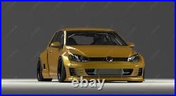 FRP PD RB Wide BodyKit(Lip, Fender, Wing Spoiler) For 2015-2017 VW Golf MK7 GTI