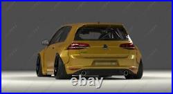 FRP PD RB Wide BodyKit(Lip, Fender, Wing Spoiler) For 2015-2017 VW Golf MK7 GTI