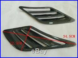 Fit for UNIVERSAL CARBON FIBER FRONT FENDER SIDE AIR INTAKE VENTS SCOOPS