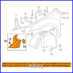 For 15-16 VW Golf withAuto Trans Front Splash Shield Inner Fender Liner Right Side