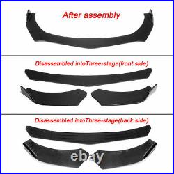 For VW Golf CC Jetta Polo Front Bumper Lip+86Side Skirts+Rear diffuser Carbon