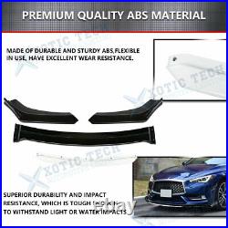 For VW Golf MK5 MK6 MK7 MK7.5 GTI GTD R White Front Bumper Lip Spoiler Splitter