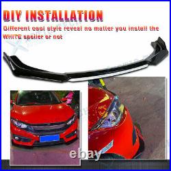 For VW Golf MK5 MK6 MK7 MK7.5 GTI GTD R White Front Bumper Lip Spoiler Splitter