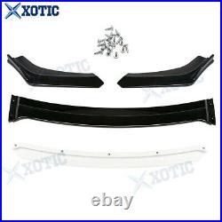 For VW Golf MK5 MK6 MK7 MK7.5 GTI GTD R White Front Bumper Lip Spoiler Splitter