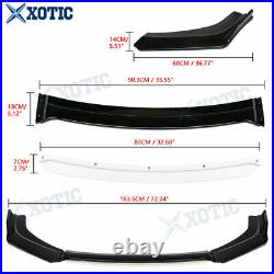 For VW Golf MK5 MK6 MK7 MK7.5 GTI GTD R White Front Bumper Lip Spoiler Splitter