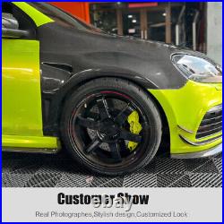 For VW Golf MK6 GTI R20 10-13 Real Carbon Exterior Side Fender Blades Vent Cover