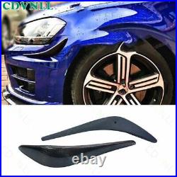 For VW Golf MK7 2014-2017 Real Carbon Fiber Front Fender Side Vent Garnish Trim