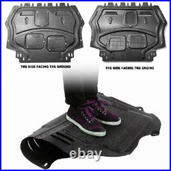 For VW Golf R 2012-2014 Engine Armor Splash Guard Mudguard Fenders Black