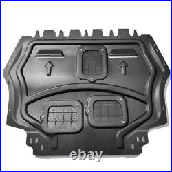 For VW Golf R 2012-2014 Engine Armor Splash Guard Mudguard Fenders Black