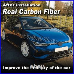 For VW Volkswagen MK8 Golf R 2021+ Real Carbon Side Skirt Extension Rocker Panel