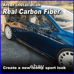 For VW Volkswagen MK8 Golf R 2021+ Real Carbon Side Skirt Extension Rocker Panel