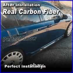 For VW Volkswagen MK8 Golf R 2021+ Real Carbon Side Skirt Extension Rocker Panel
