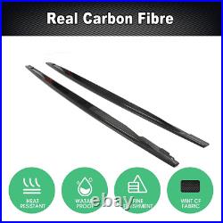 For VW Volkswagen MK8 Golf R 2021+ Real Carbon Side Skirt Extension Rocker Panel