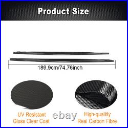 For VW Volkswagen MK8 Golf R 2021+ Real Carbon Side Skirt Extension Rocker Panel