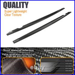 For VW Volkswagen MK8 Golf R 2021+ Real Carbon Side Skirt Extension Rocker Panel