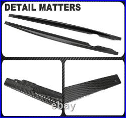 For VW Volkswagen MK8 Golf R 2021+ Real Carbon Side Skirt Extension Rocker Panel