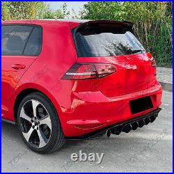 For Volkswagen Golf 2015-2017 Black Rear Bumper Lip Splitter Spoiler Diffuser