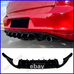 For Volkswagen Golf 2015-2017 Black Rear Bumper Lip Splitter Spoiler Diffuser