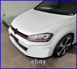 For Volkswagen Golf 7 2015-2021 Black Front Bumper Lip Spoiler Splitter 3pcs