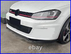 For Volkswagen Golf 7 2015-2021 Black Front Bumper Lip Spoiler Splitter 3pcs