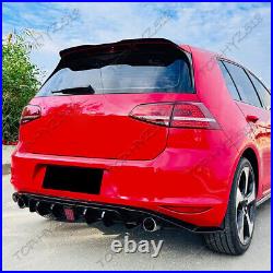 For Volkswagen Golf GTI 2015-2017 Rear bumper tail lip blade spoiler with lamp