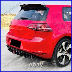 For Volkswagen Golf MK7 2015-2017 Rear bumper tail lip blade spoiler with lamp