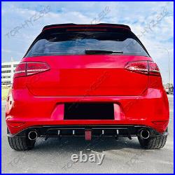 For Volkswagen Golf MK7 2015-2017 Rear bumper tail lip blade spoiler with lamp