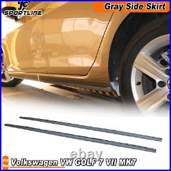 For Volkswagen VW GOLF 7 VII MK7 2013-2021 Gray Side Skirt Extension Lip Spoiler