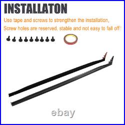 For Volkswagen VW Golf 8 GTI 2021-23 REAL Carbon Side Skirt Extension Lip Addons