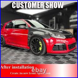 For Volkswagen VW Golf MK6 GTI REAL CARBON Side Fender Exterior Lid Trim BODYKIT