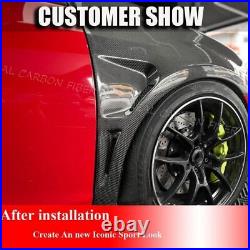 For Volkswagen VW Golf MK6 GTI REAL CARBON Side Fender Exterior Lid Trim BODYKIT