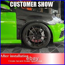 For Volkswagen VW Golf MK6 GTI REAL CARBON Side Fender Exterior Lid Trim BODYKIT