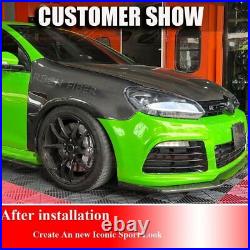 For Volkswagen VW Golf MK6 GTI REAL CARBON Side Fender Exterior Lid Trim BODYKIT