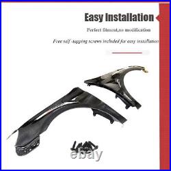 For Volkswagen VW Golf MK6 GTI REAL CARBON Side Fender Exterior Lid Trim BODYKIT