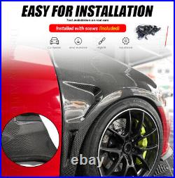 For Volkswagen VW Golf MK6 GTI REAL CARBON Side Fender Exterior Lid Trim Bodykit