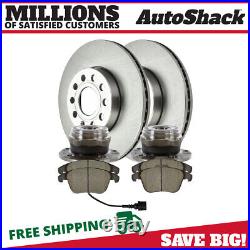 Front Wheel Bearing Hub Assembly Rotors Pads for VW Jetta Beetle Rabbit Golf