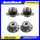 Front and Rear Wheel Hub Bearings Set of 4 for VW GTI Golf Beetle Rabbit Audi A3