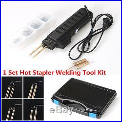 Hot Stapler Car Bumper Fender Fairing Welder Gun Staples Plastic Repair Kit 220V